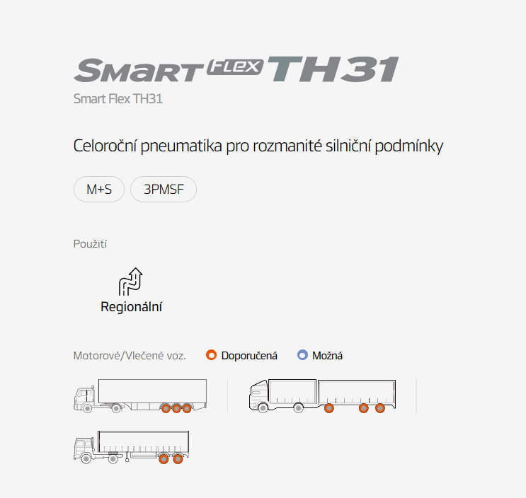 Nákladní pneumatika Hankook Smart Flex TH31